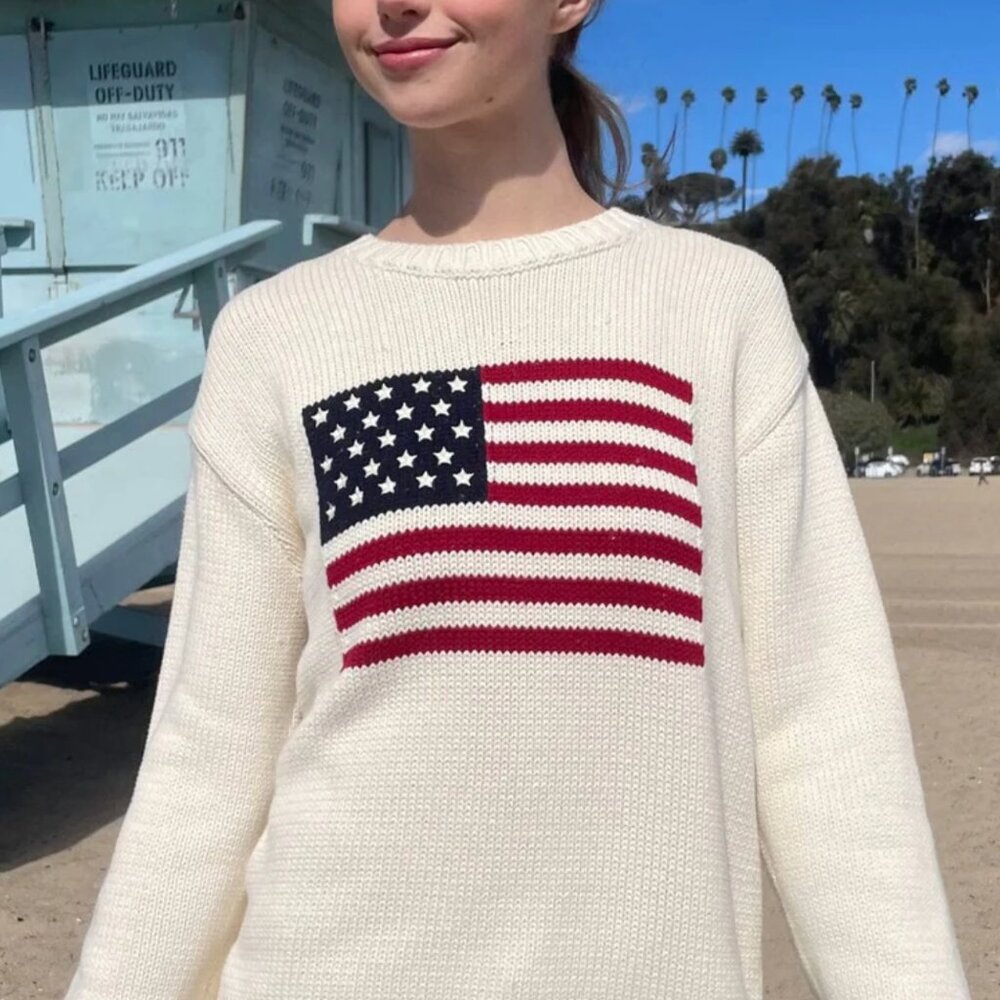 Brandy Melville - Nico American Flag Sweater